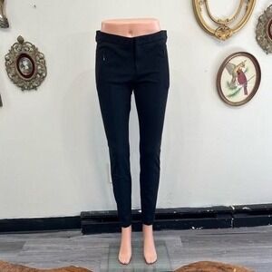 Vince Black Zip-Pocket Skinny Pants Size 8 Vintage Y2K Style